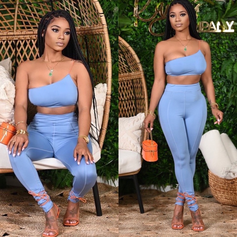 Blue Two Piece Set